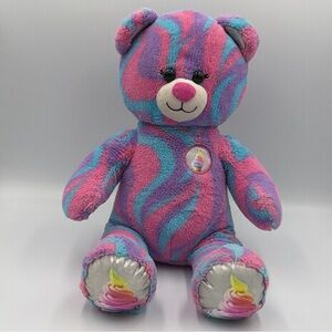 BAB BUILD A BEAR 16" Plush Sweet Swirl Ice Cream Bear Soft Minky Fur